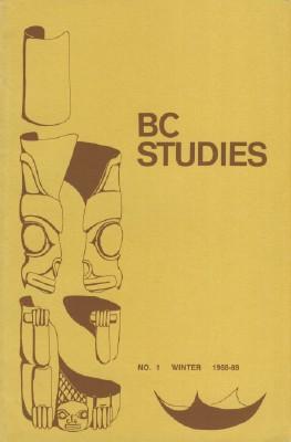 BC Studies, No. 1 Winter 1968-69