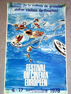 Affiche de 1978 illustrée par ANDREVON - Festival du Cinéma Européen 4 & 12 novembre 1978. - Mais...