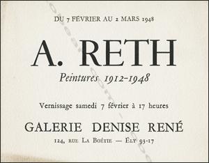 A. RETH. Peintures 1912-1948.