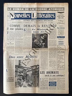 LES NOUVELLES LITTERAIRES-N°1776-14 SEPTEMBRE 1961