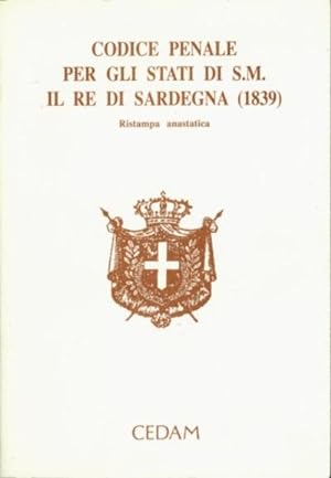Codice penale per gli stati di S. M. il re di Sardegna (1839)