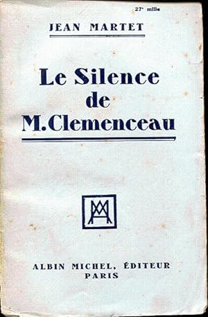 Le silence de M.Clemenceau