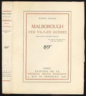 Malborough s'en va-t-en guerre (trois actes et quatre tableaux)