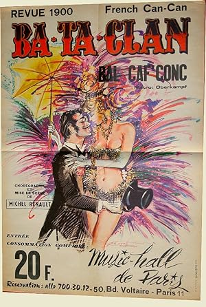 Affiche Revue 1900 BA-TA-CLAN - Bal - Caf Conc