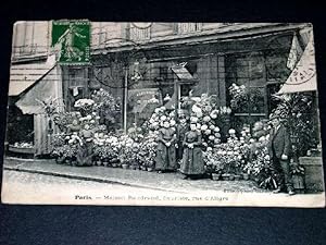 Carte Postale Ancienne - Paris - Maison Baudrand, Fleuriste, rue d'Aligre