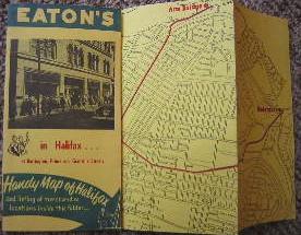 Eaton's in Halifax at Barrington, Prince and Granville Streets. Handy Map of Halifax and listing ...