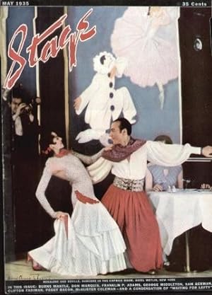 STAGE THE MAGAZINE AFTER-DARK ENTERTAINMENT (MAY 1935) Front Cover; Dancers in the Caprice Room, ...