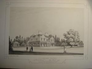 Fine Original Lithograph Illustration from The Mansions of England and Wales By Edward Twycross o...