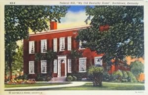 Federal Hill, My Old Kentucky Home, Bardstown, Kentucky, Postcard
