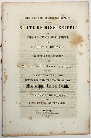 HIGH COURT OF ERRORS AND APPEALS OF THE STATE OF MISSISSIPPI. THE STATE OF MISSISSIPPI, VS. HEZRO...
