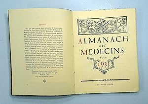 Almanach des Médecins pour 1933.