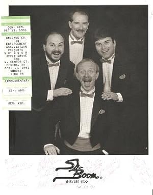 SIGNED, PROFESSIONAL PHOTOGRAPH OF THE VOCAL QUARTET WITHIN THE ROCK N ROLL BAND, SH-BOOM:; with ...