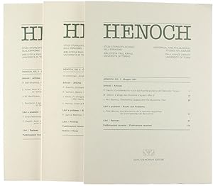 HENOCH. Vol. XIII. Studi storicofilologici sull'ebraismo redatti presso la biblioteca Paul Kahle ...