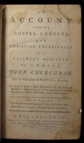 An Account of the Gospel Labours, and Christian Experiences of a Faithful Minister of Christ, Joh...