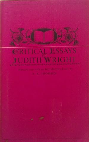 Critical Essays On Judith Wright.