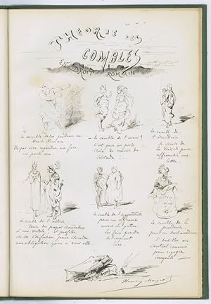"A Monsieur J. Paget". Autograph manuscript signed with numerous pen-and-ink drawings.