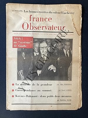 FRANCE OBSERVATEUR-N°430-31 JUILLET 1958