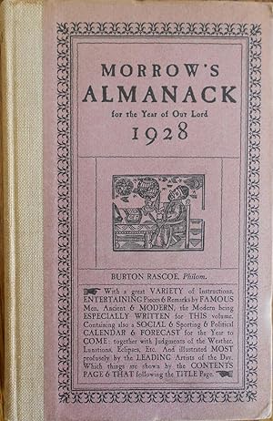 Morrow's Almanack for the year of our Lord 1928