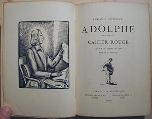 Adolphe, précédé du Cahier rouge