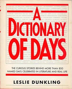 A DICTIONARY OF DAYS.