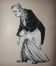 Album of Humorous Cut-Out Figures, Detailed with Penwork, And Some Movable