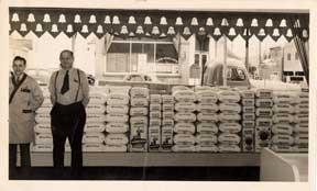 Proud flour vendors.