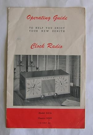 Operating Guide to help you enjoy your new Zenith Clock Radio.
