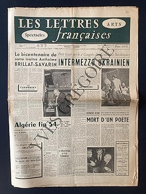 LES LETTRES FRANCAISES-N°557-DU 24 FEVRIER AU 3 MARS 1955