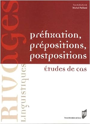 Préfixation prépositions postpositions : Etudes de cas