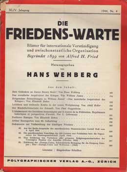 Die Friedens-Warte. XLIV, Nr. 4.