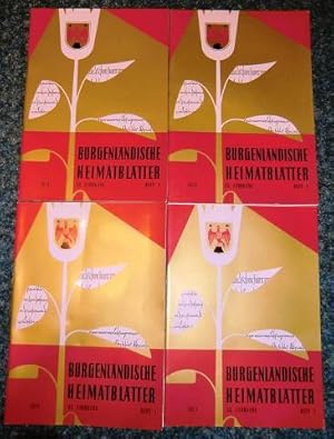 Burgenländische Heimatblätter 33. Jahrgang 1971 Heft 1-4 (4 Hefte, vollständig)