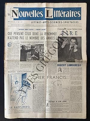 LES NOUVELLES LITTERAIRES-N°1666-6 AOUT 1959