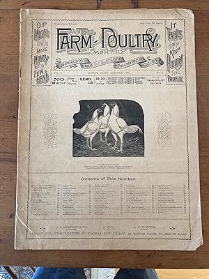THE FARM POULTRY MONTHLY: A PRACTICAL FARM AND SUBURBAN POULTRY RAISING GUIDE. October, 1893