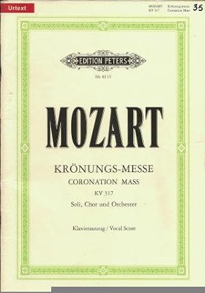 Missa C-Dur KV 317 "Krönungs-Messe" / URTEXT - Klavierzug / Vocal Score