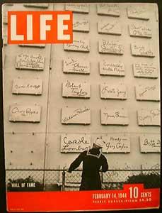 Life Magazine February 14, 1944 - Cover: Wall of Fame