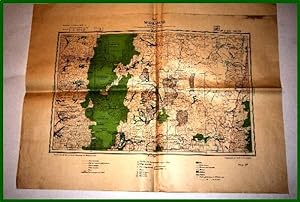 Carte de Madagascar en couleurs Trigulation du Lieutenant Boullier, Levers des Lieutenants de Mar...