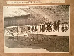 Photographie originale du Gouverneur Général BERTHIER et diverses notabilités au Barrage d'Antelo...