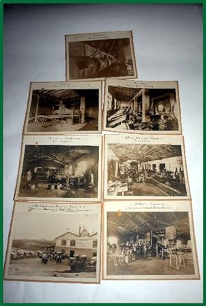 Lot de 7 Photographies originales en noir et blanc Tirage argentique Vue d'ensemble de la Tanneri...