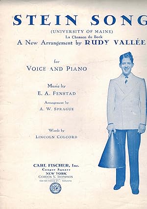 Stein Song ( La Chanson Du Bock ) : University of Maine - Vintage Sheet Music