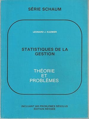 Statistiques De La Gestion, Série Schaum Theorie Et Problemes