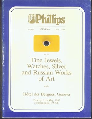 FINE JEWELS, WATCHES, SILVER AND RUSSIAN WORKS OF ART. 11 May 1982