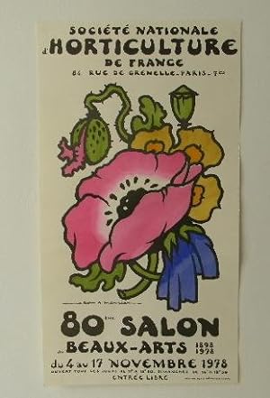 AFFICHE DU SALON DES BEAUX-ARTS 1978.