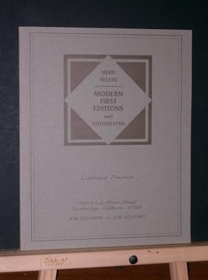 Modern First Editons and Autographs: Catalogue 19