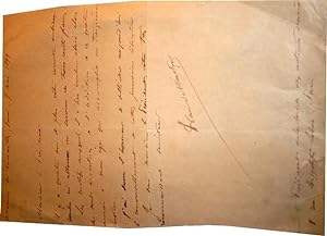 Lettre autographe signée d' Ivan De Woestyne.