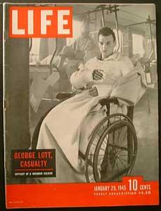 Life Magazine January 29, 1945 - Cover: George Lott, Casualty