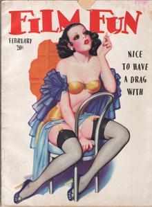 Film Fun - February, 1937 Issue. Enoch Bolles Cover / Vintage Pulp Pin-up