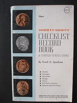 VARIETY-ODDITY CHECKLIST RECORD BOOK OF UNITED STATES COINS