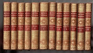Oeuvres d'Homère [Complet des 12 volumes] : L'Iliade - L'Odyssée : Avec des remarques ; Précédée ...