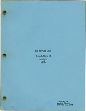 The Scarlet Lily (Original screenplay for an unproduced film)