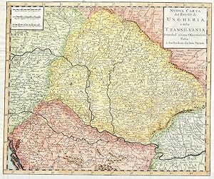 Nuova carta del regno di Ungheria e della Transilvania.